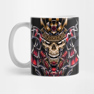 Great Skull Samurai Mecha Illustration Mug